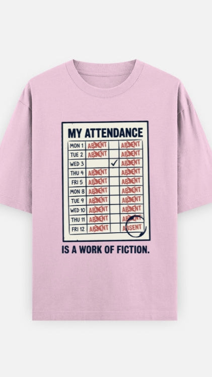 Attendance Unisex Oversized Tee