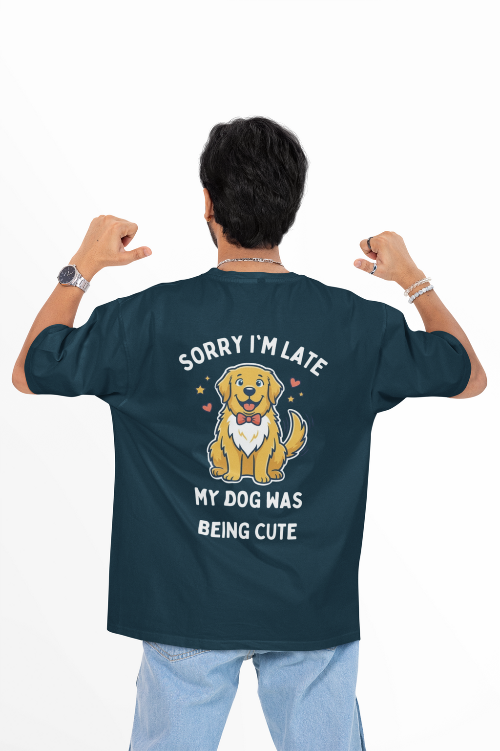 I Am Late Unisex Oversized Tee