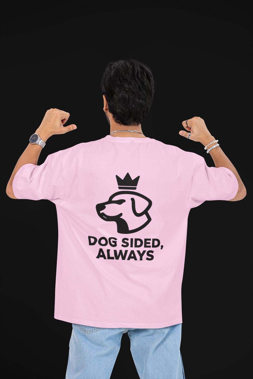 Dog Sided Unisex Oversized Tee