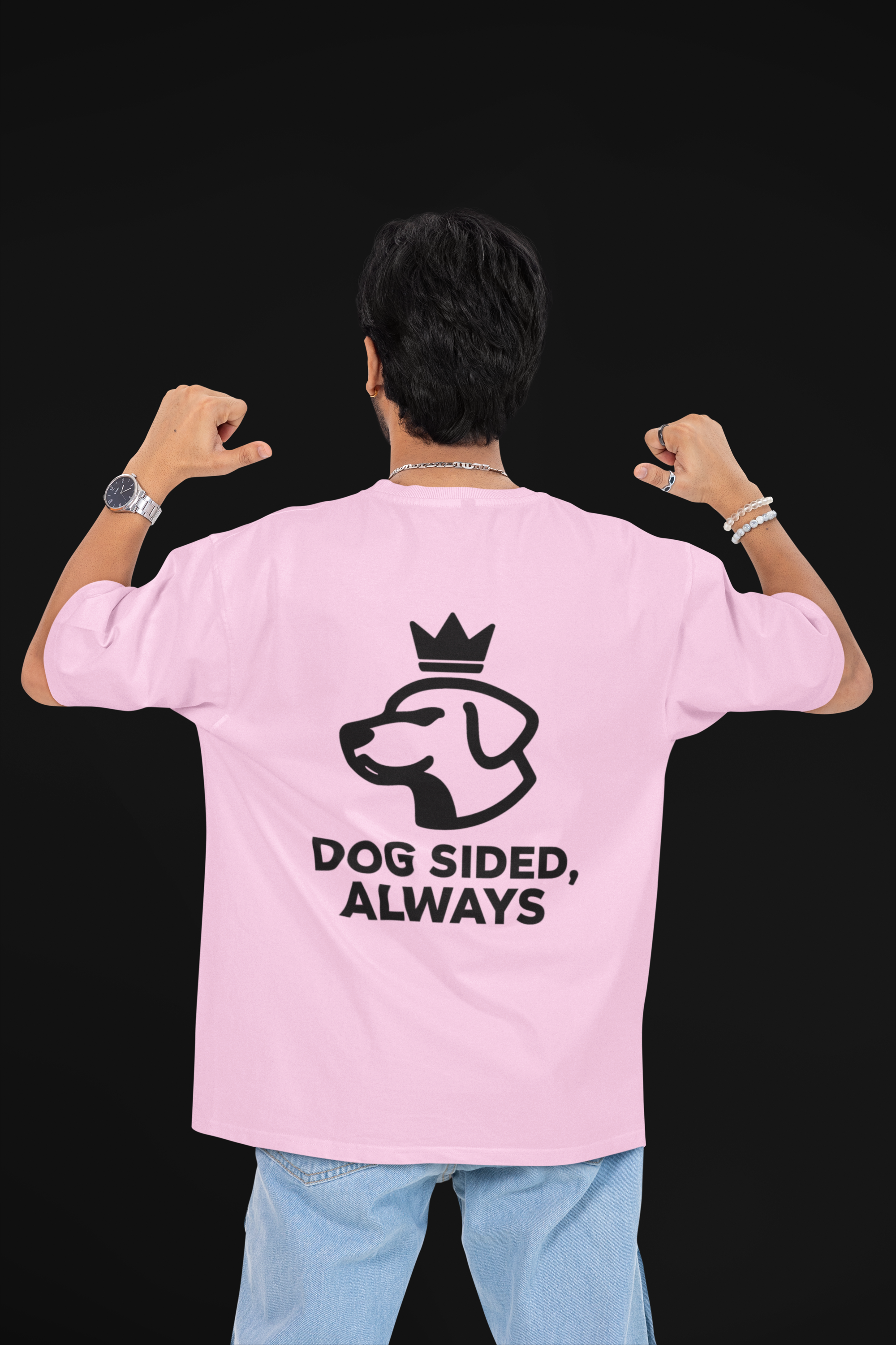 Dog Sided Unisex Oversized Tee