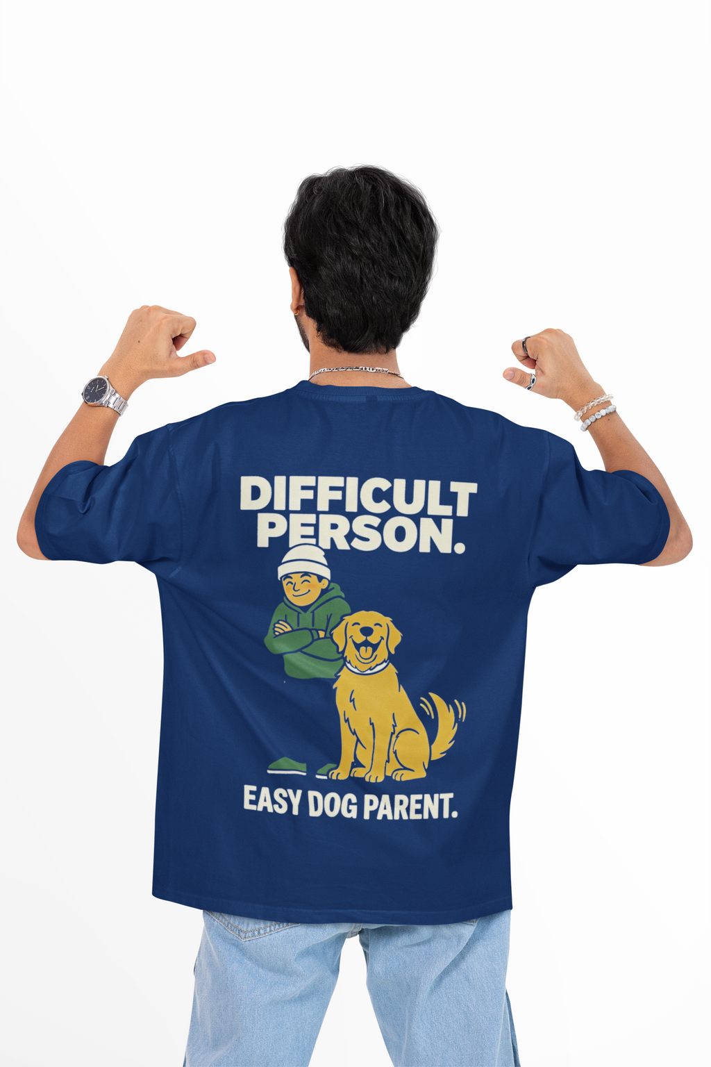 Easy Dog Parent Unisex Oversized Tee