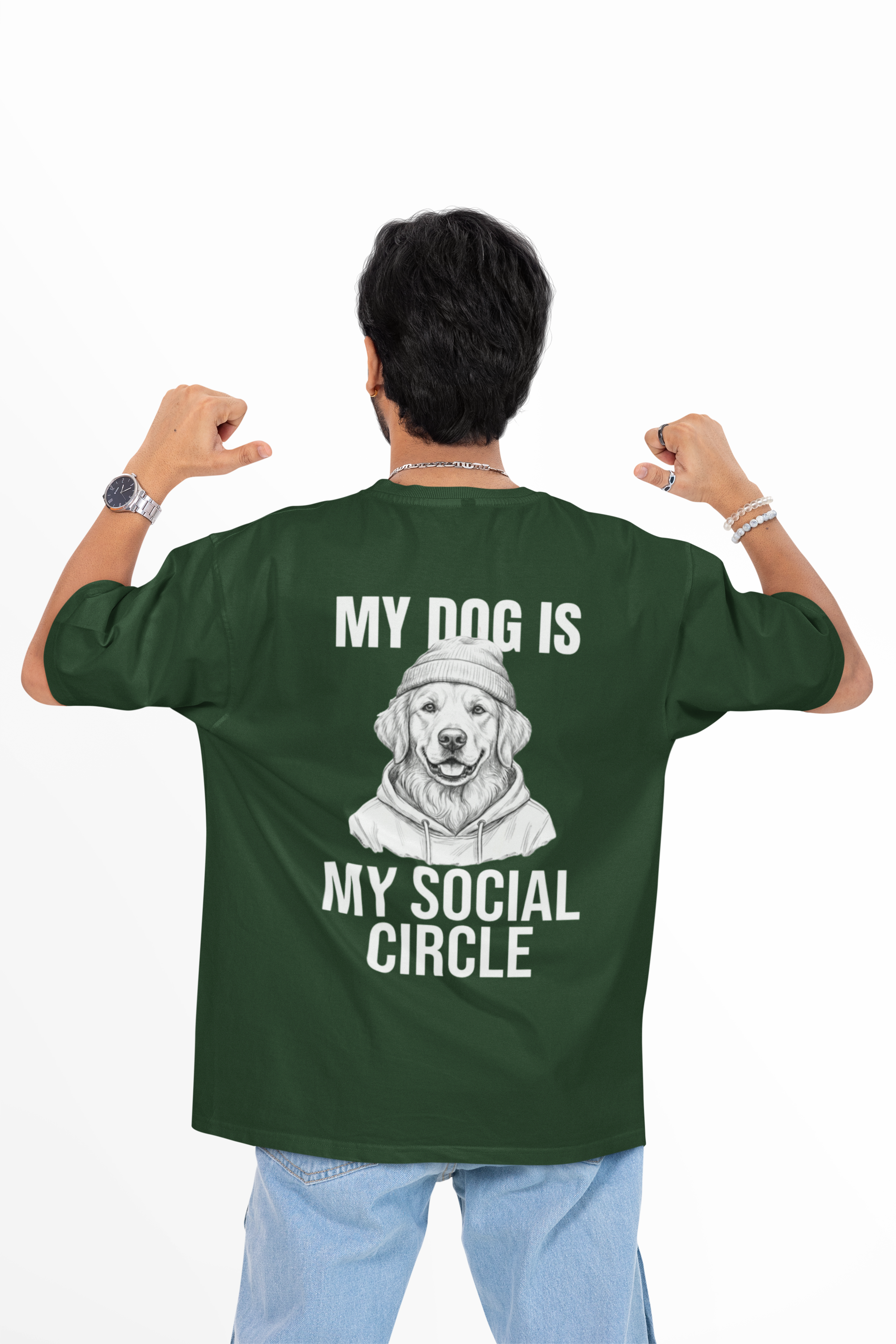 My Social Circle Unisex Oversized Tee
