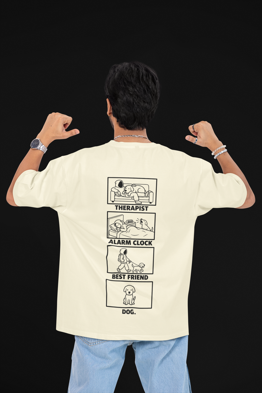 My Dog's Resume Unisex Oversized Tee