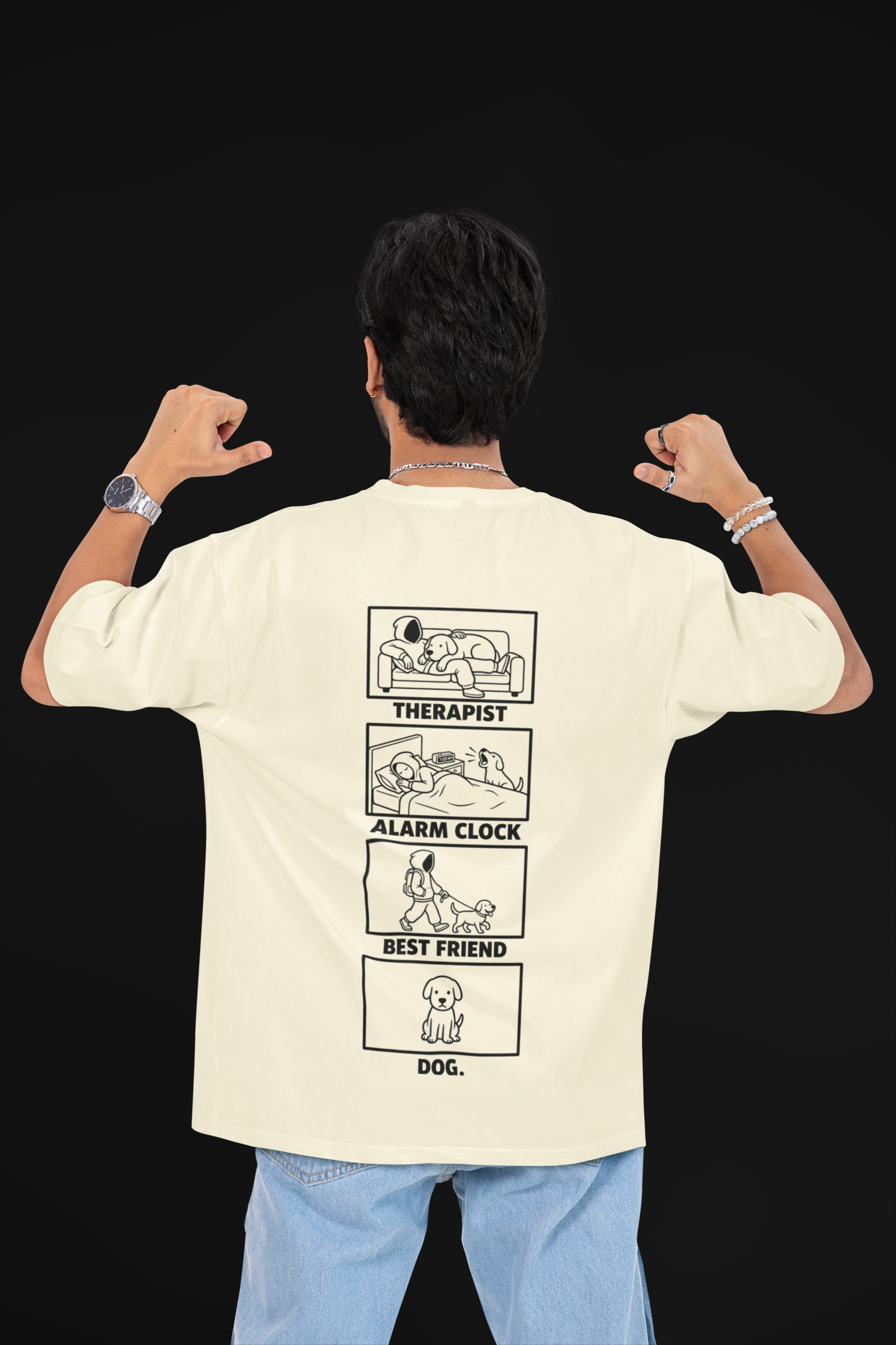 My Dog's Resume Unisex Oversized Tee