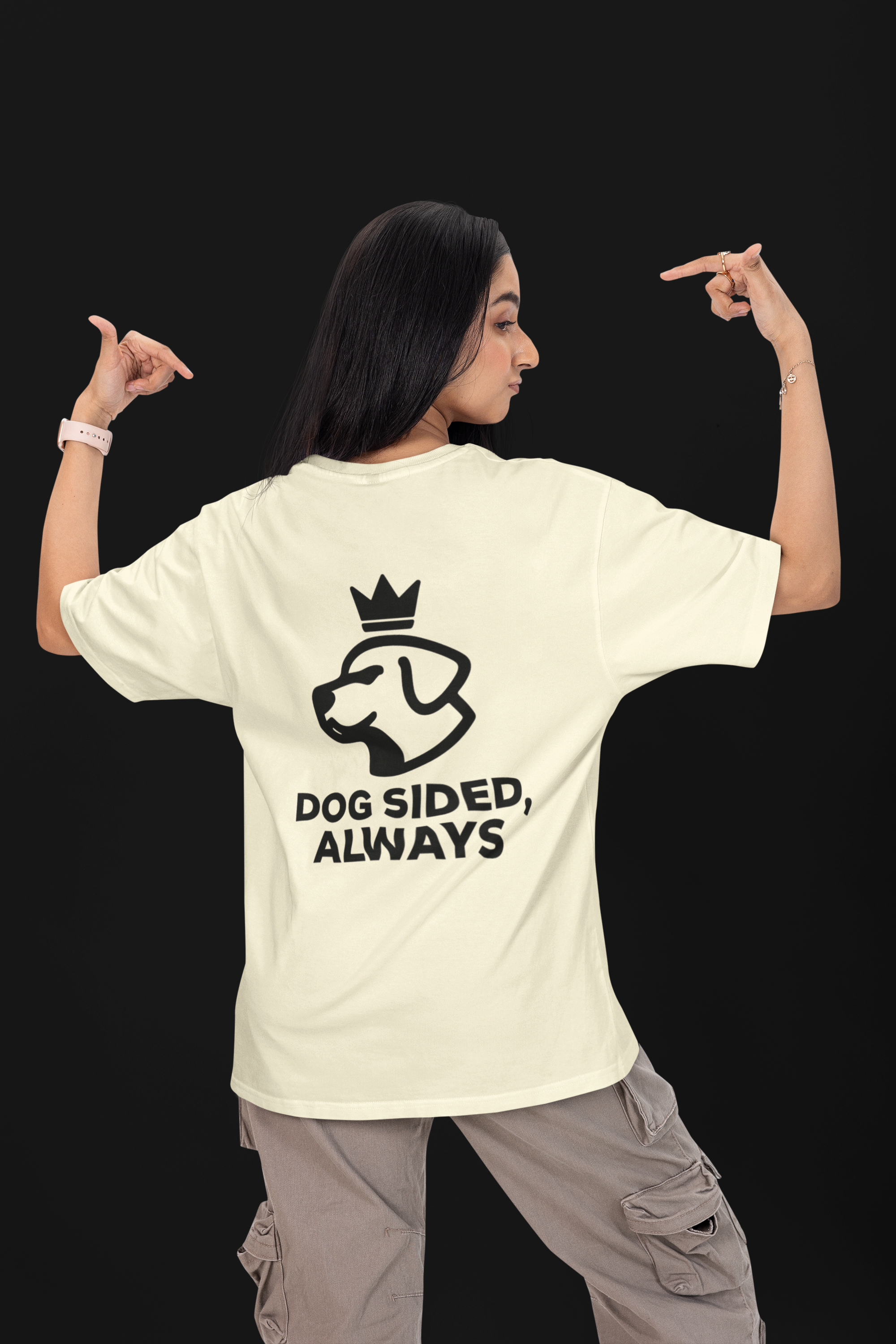 Dog Sided Unisex Oversized Tee