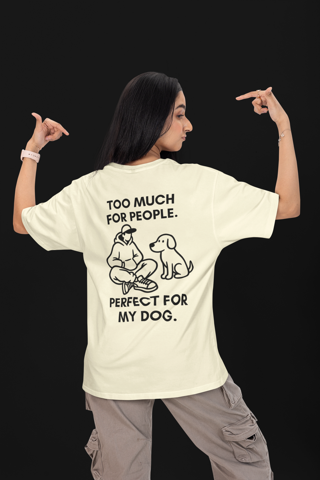 Perfect For My Dog Unisex Oversized Tee