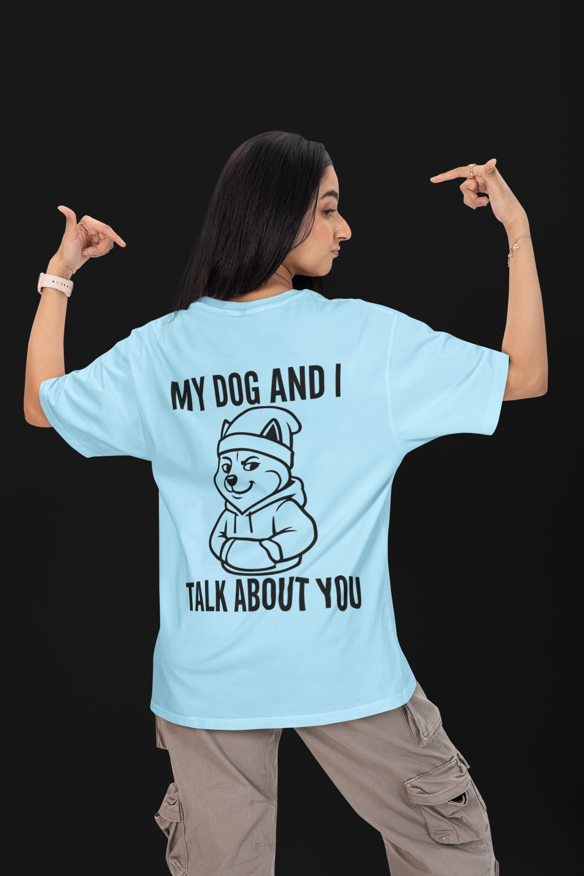 We Talk About You Unisex Oversized Tee