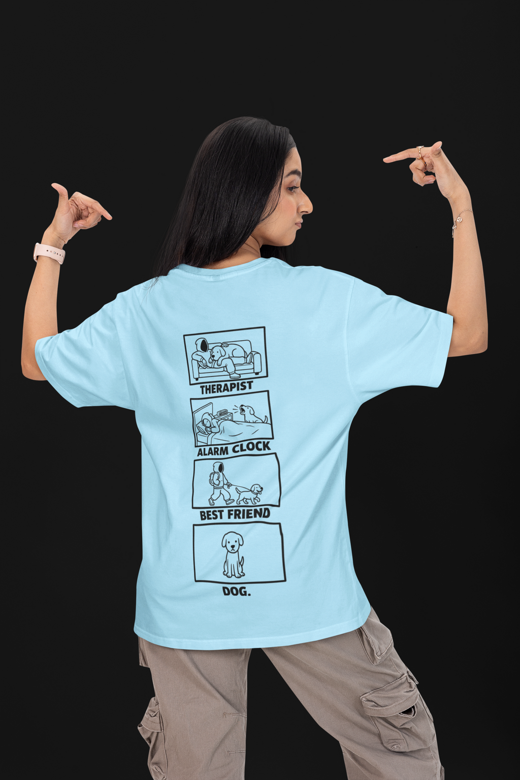 My Dog's Resume Unisex Oversized Tee
