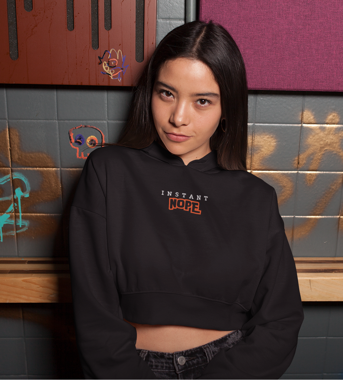 Female Cropped Hoodie