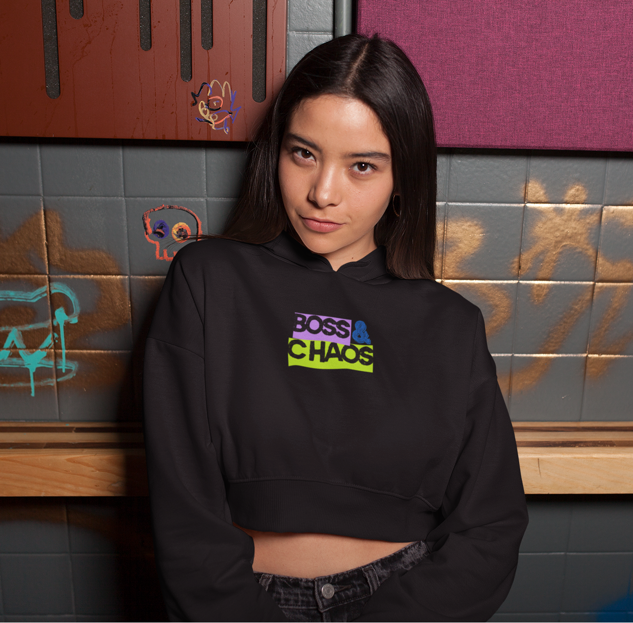 Female Cropped Hoodie