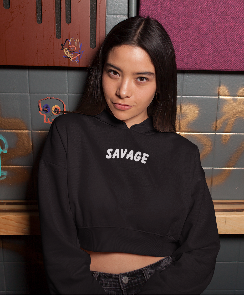 Female Cropped Hoodie