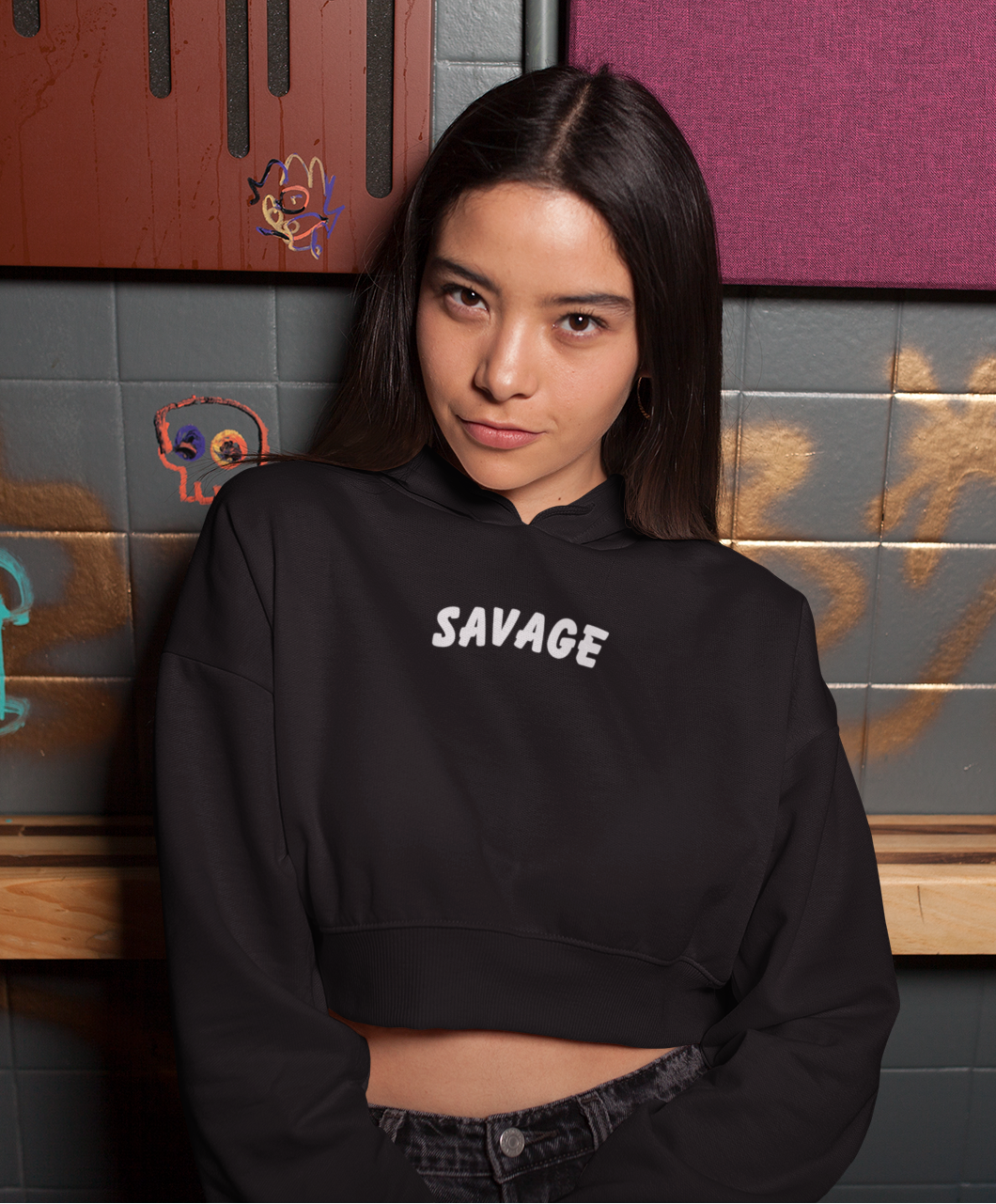 Female Cropped Hoodie