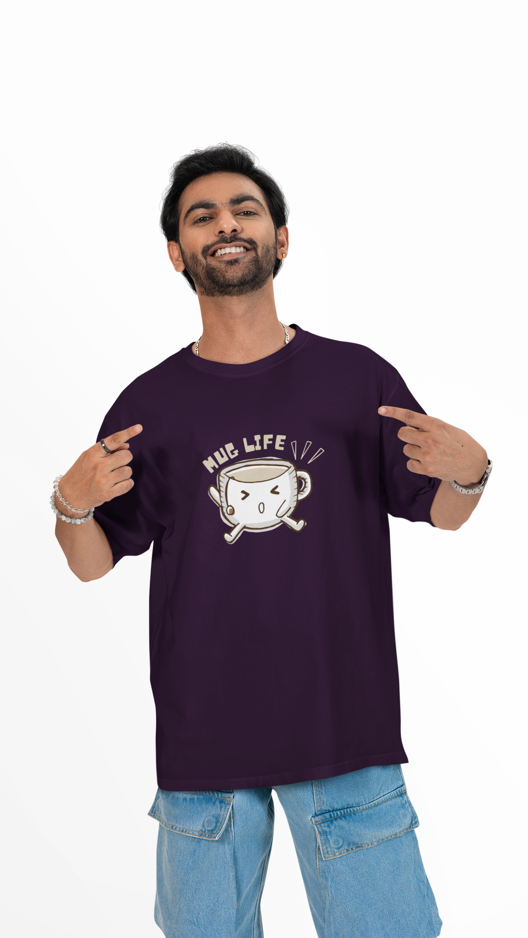 Mug Life Unisex Oversized Tee ☕🖤