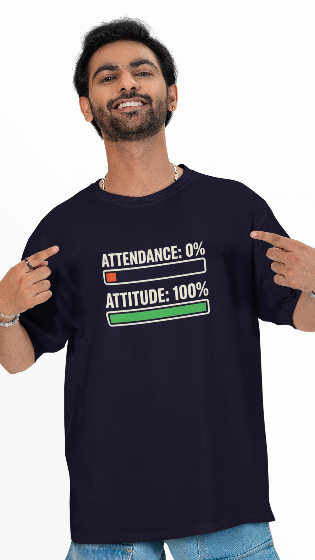 Attitude Unisex Oversized Tee