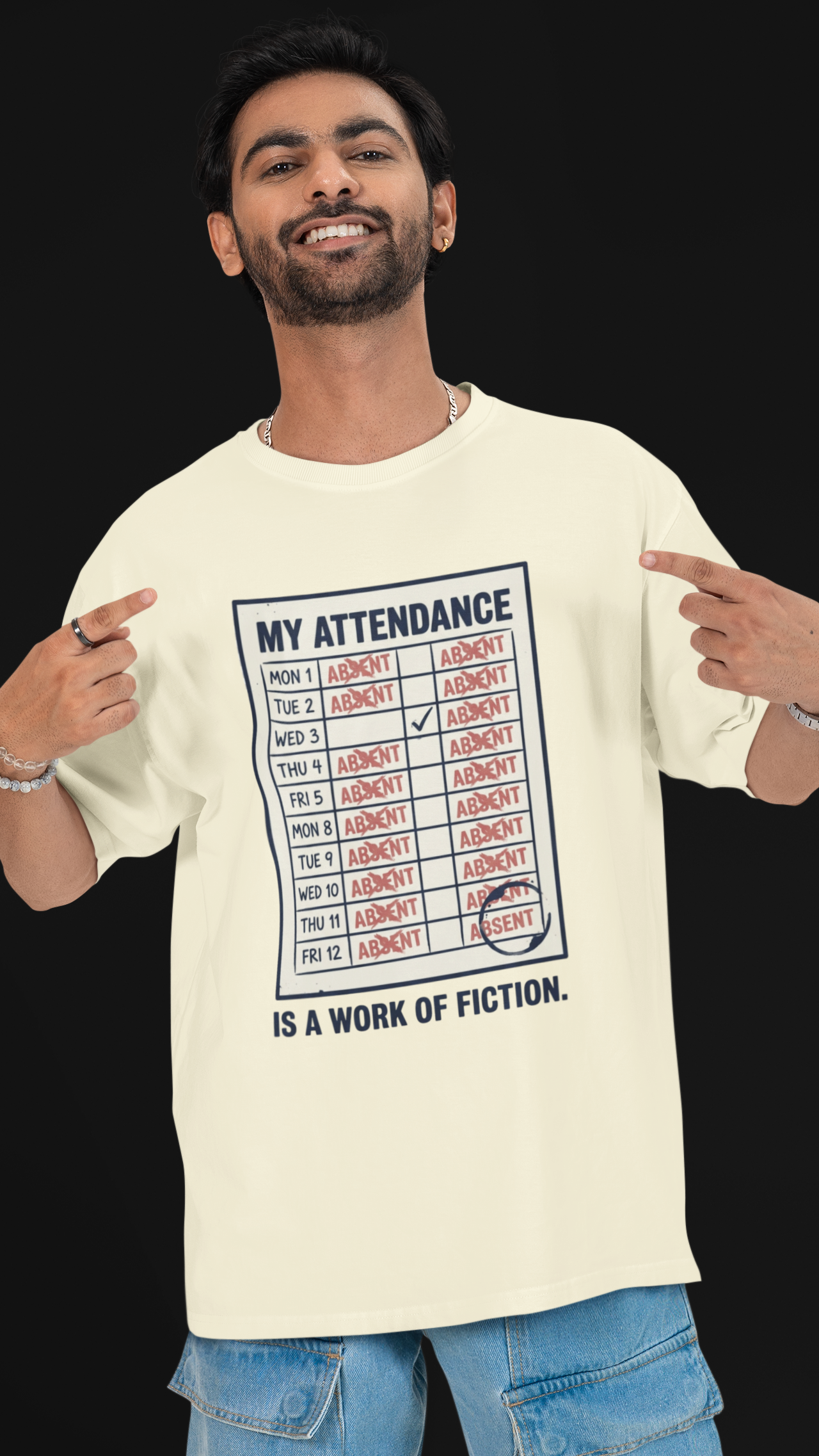 Attendance Unisex Oversized Tee