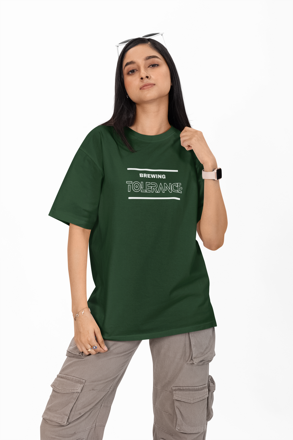 Brewing Tolerance Unisex Oversized Tee