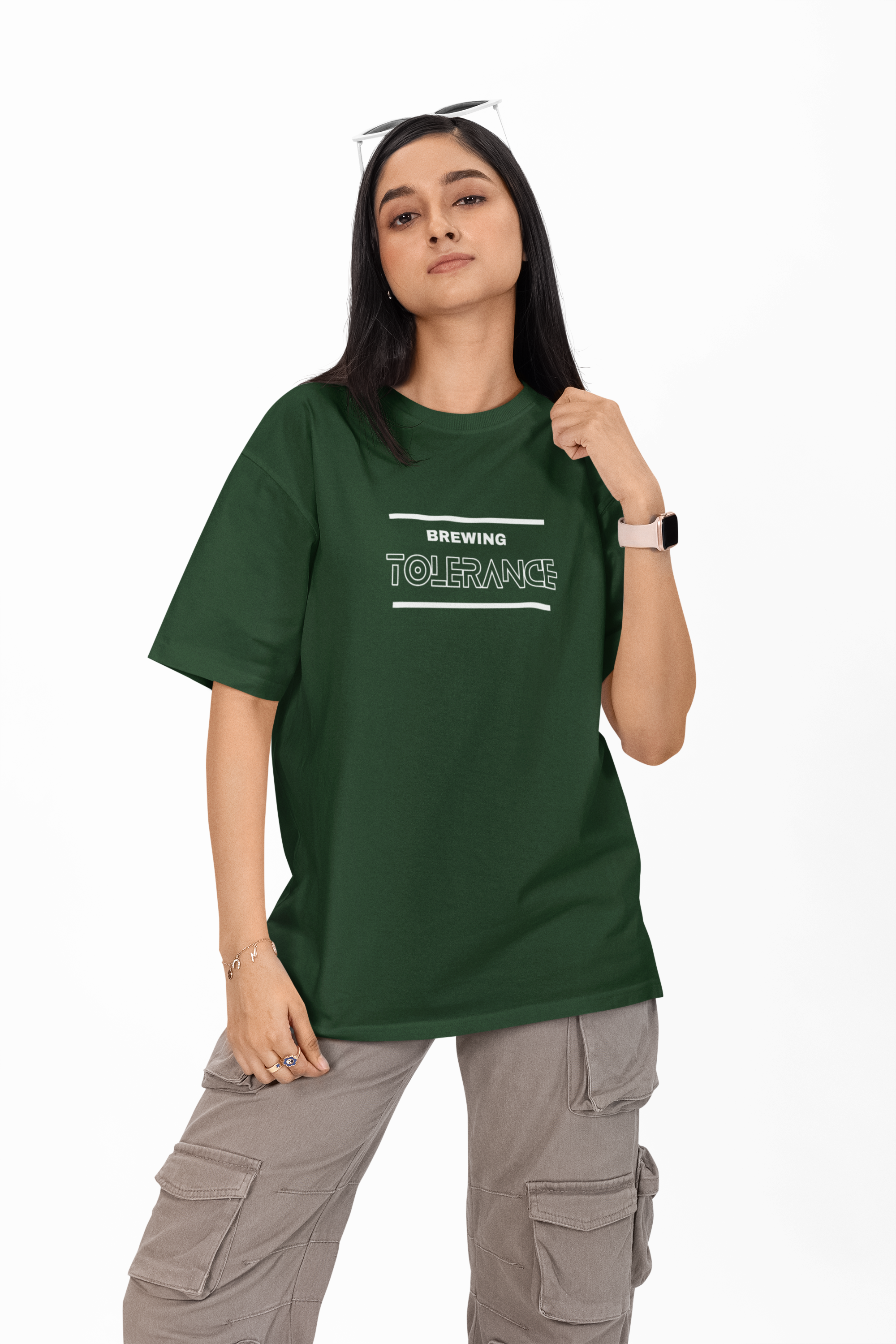 Brewing Tolerance Unisex Oversized Tee