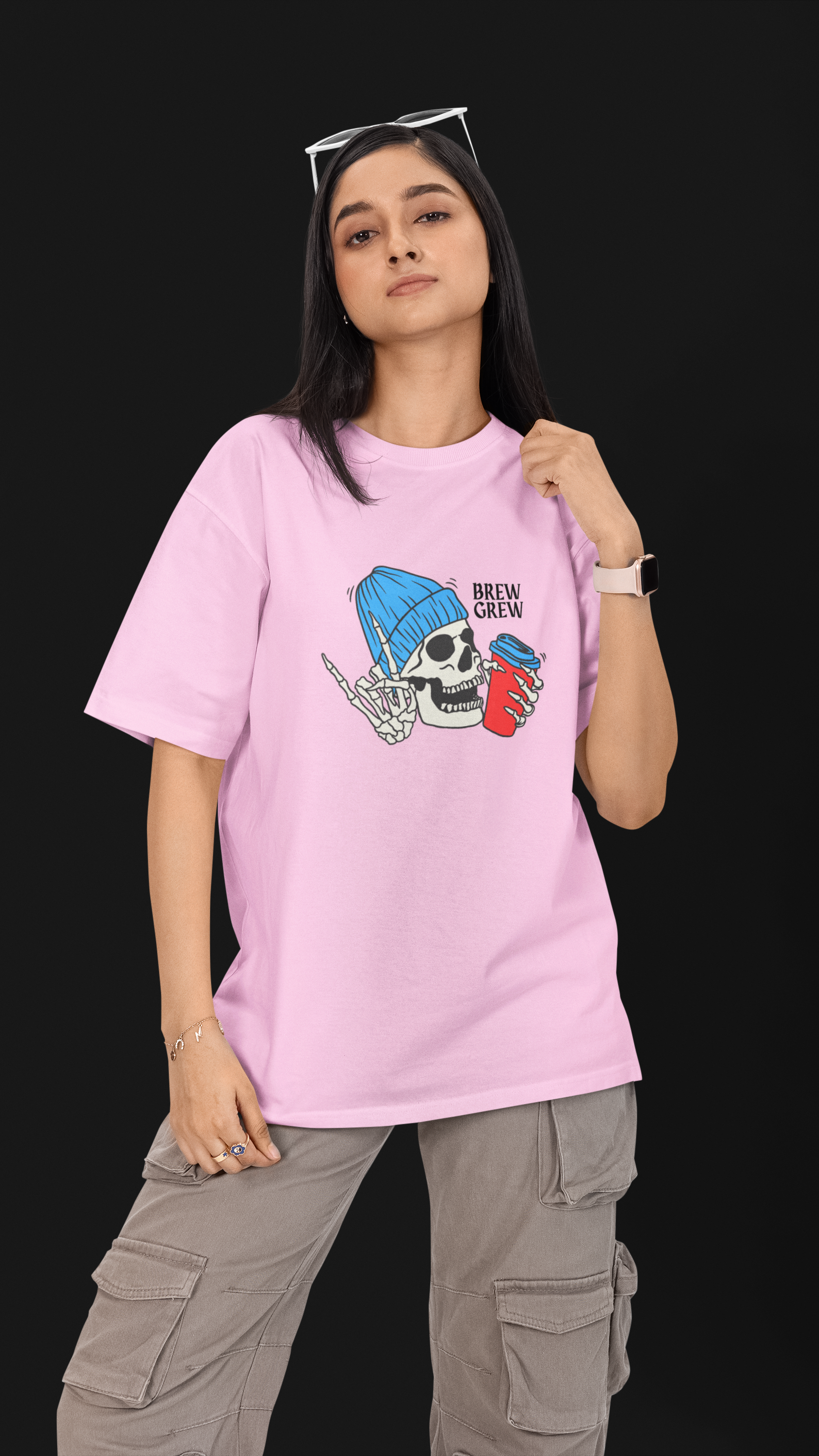 Brew Grew Unisex Oversized Tee