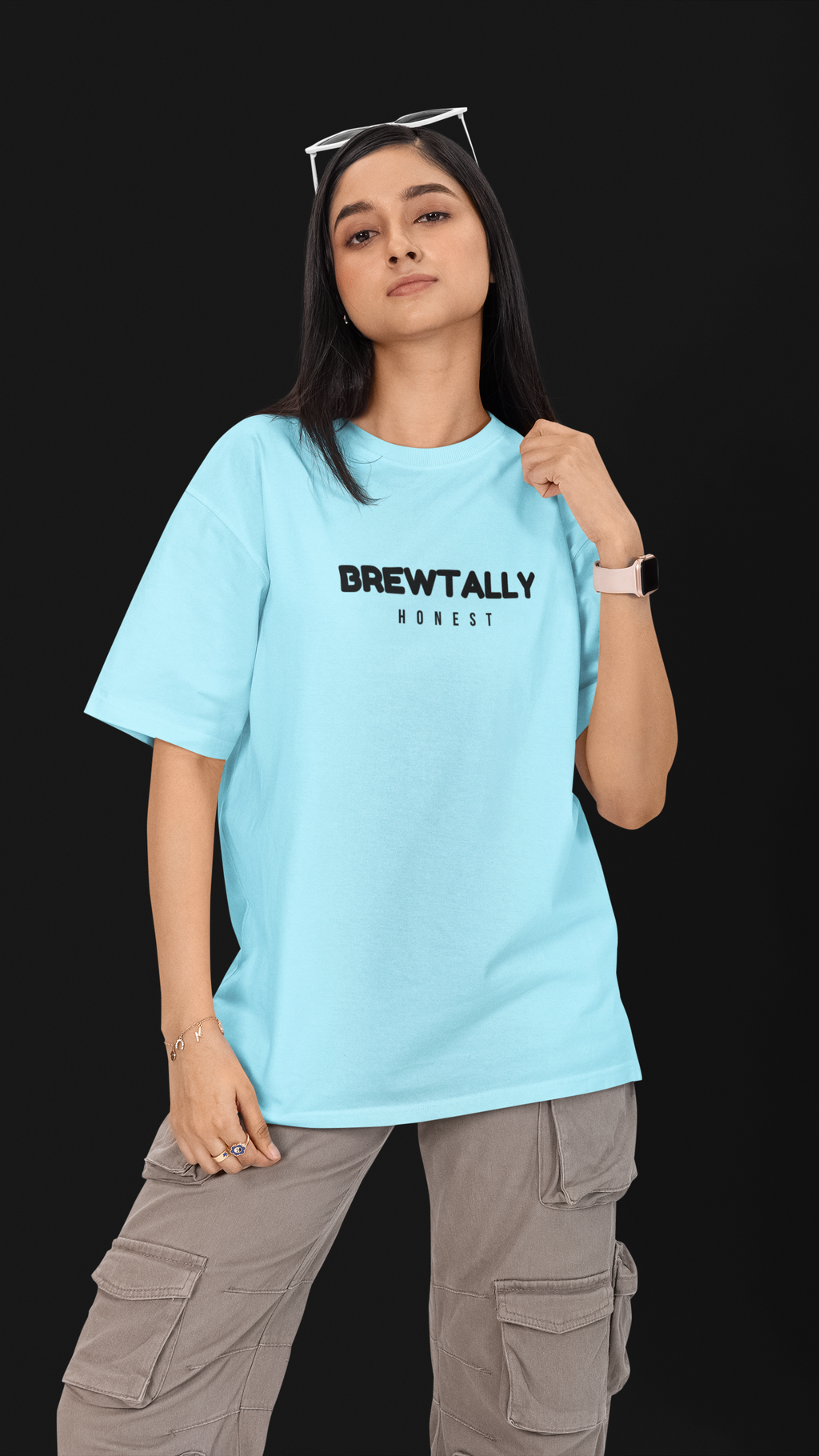 Brewtally Honest Unisex Oversized Tee