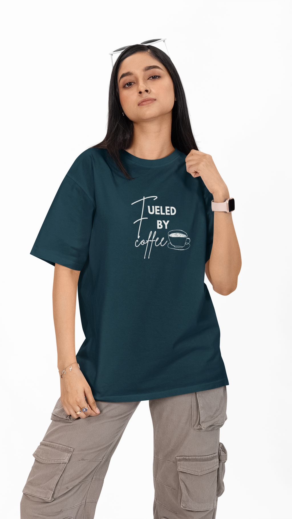 Fueled By Coffee Unisex Oversized Tee ☕