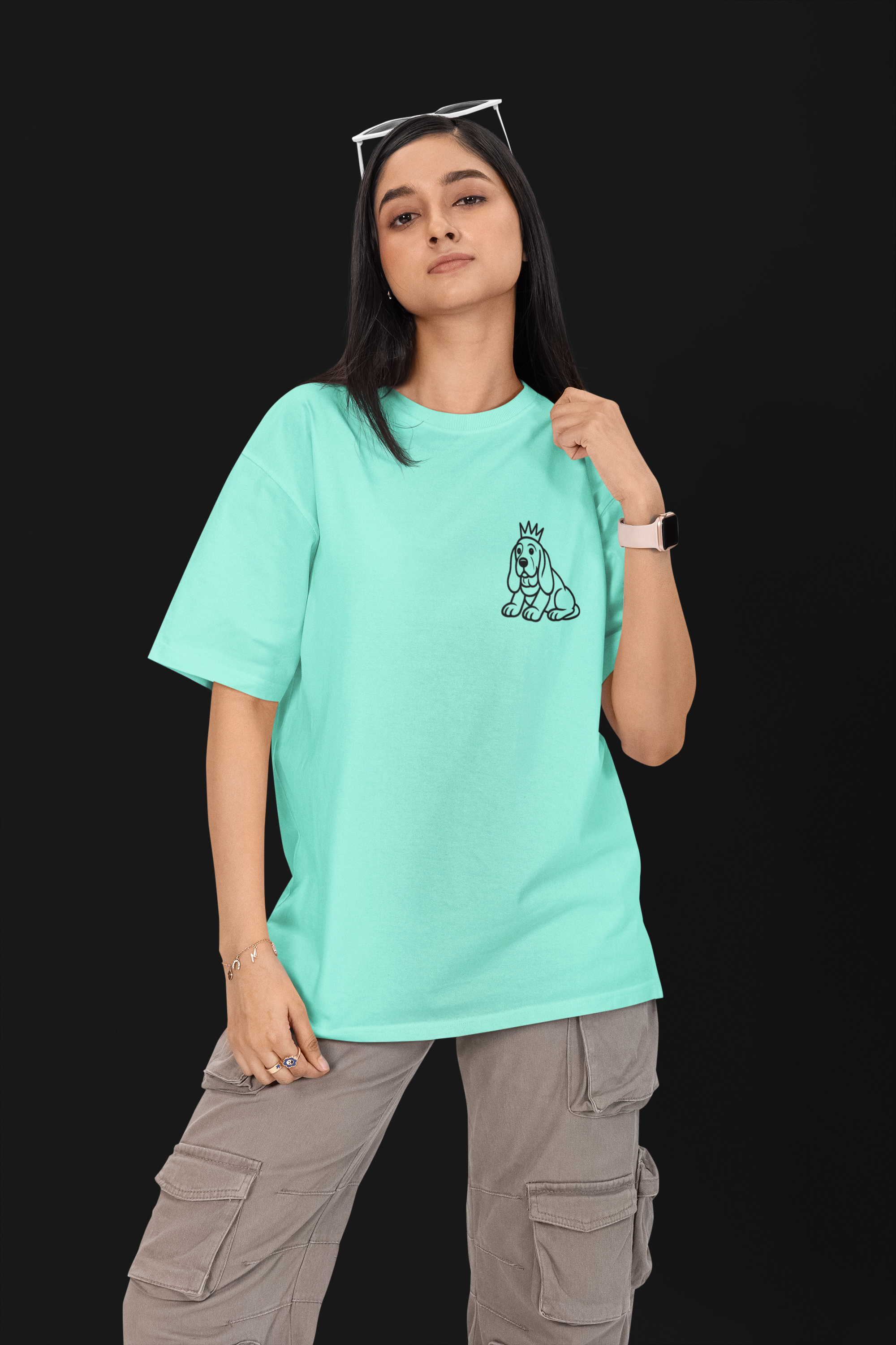 Cured By Dogs Unisex Oversized Tee