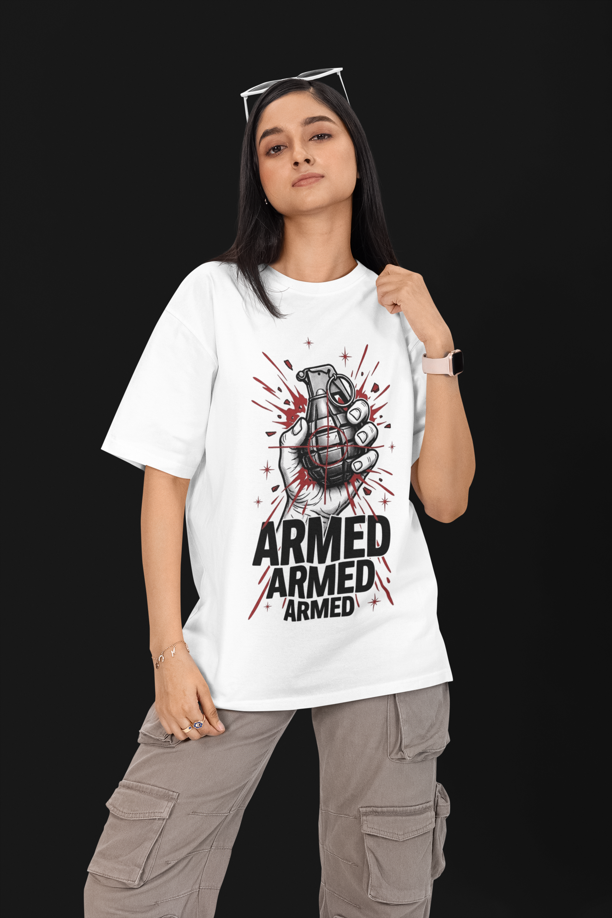 Armed Unisex Oversized Tee