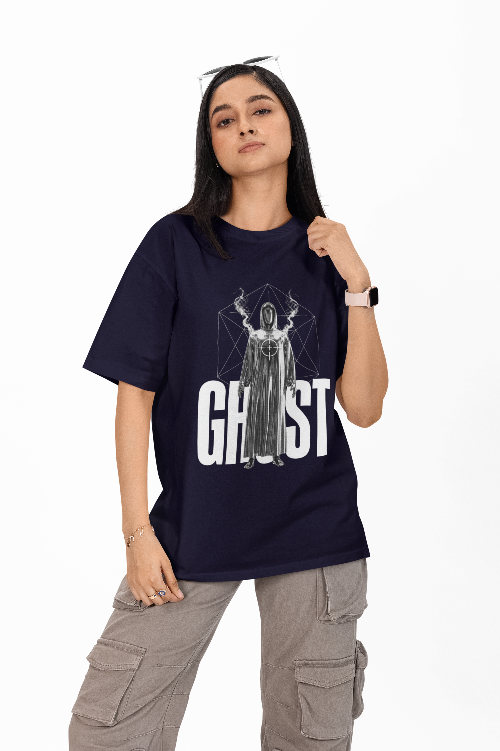 Ghost Unisex Oversized Tee
