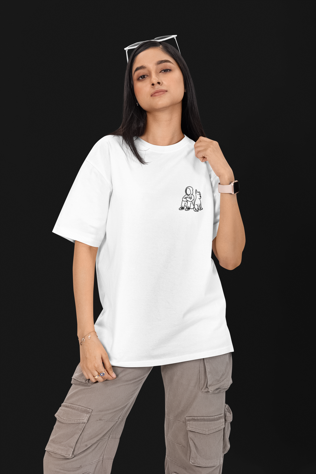 My Dog Heard You Unisex Oversized Tee
