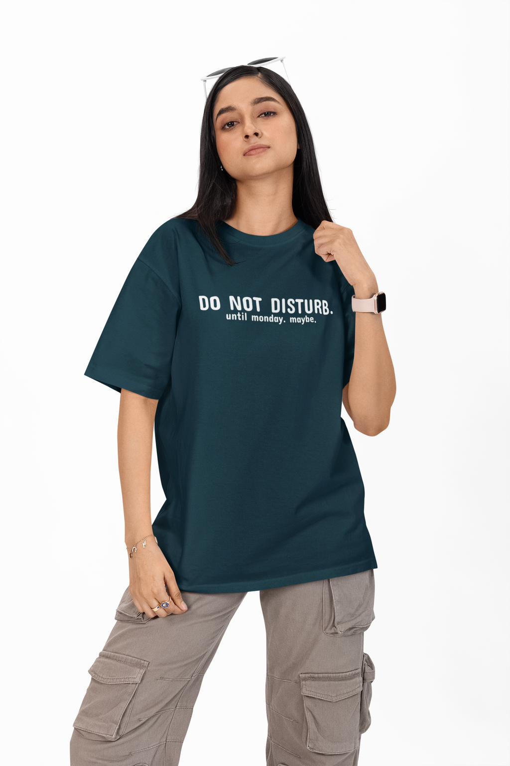DO NOT DISTURB. Unisex Oversized Tee