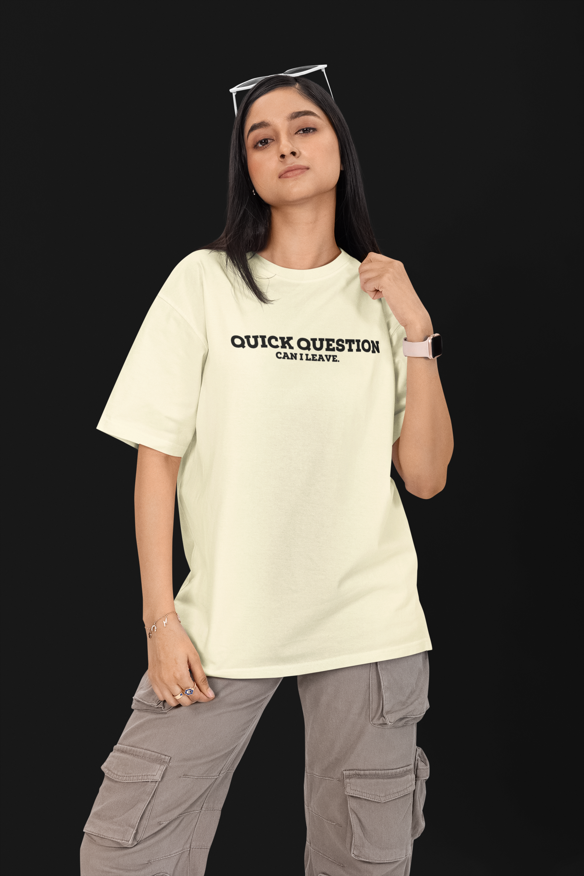QUICK QUESTION. Unisex Oversized Tee