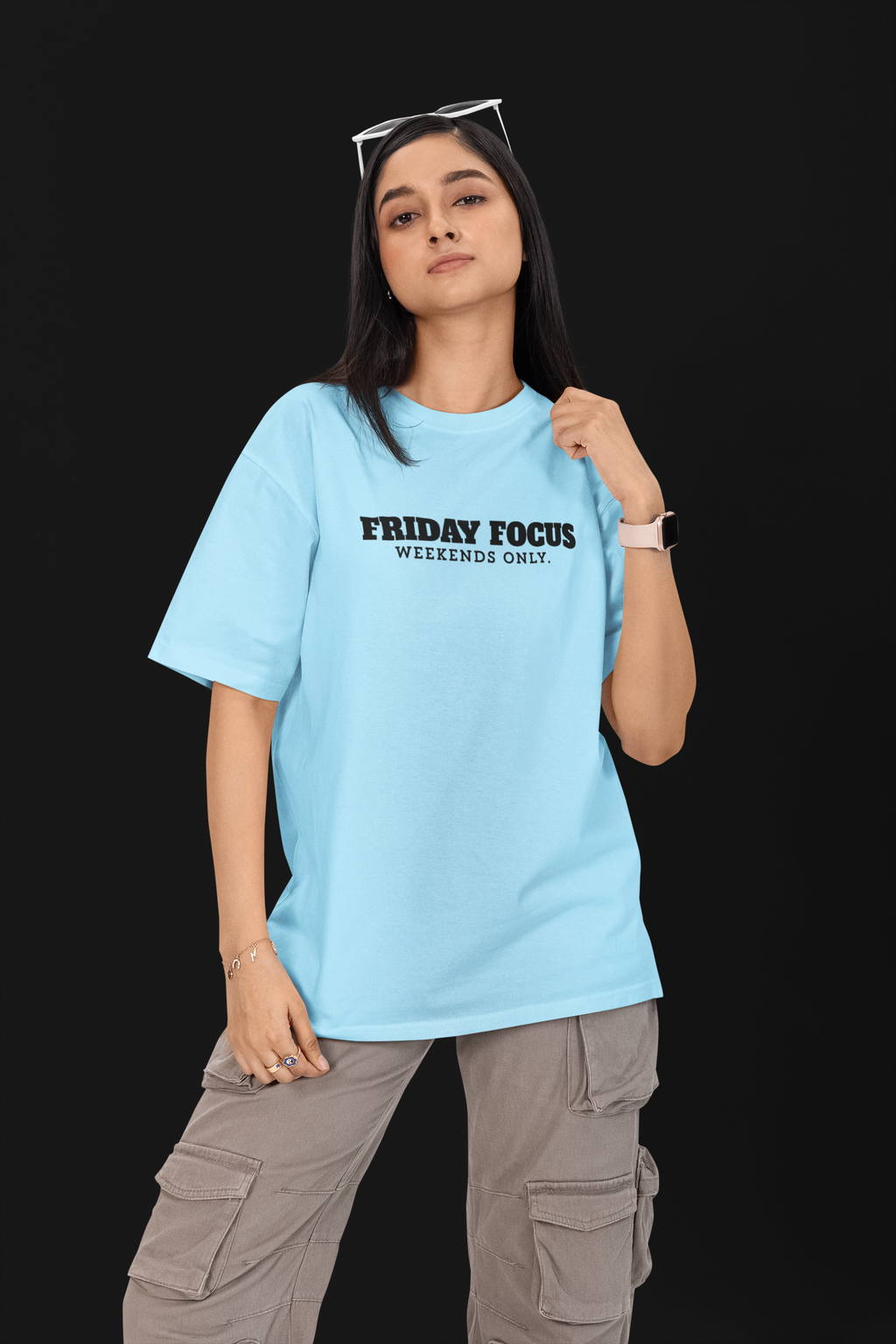 FRIDAY FOCUS. Unisex Oversized Tee
