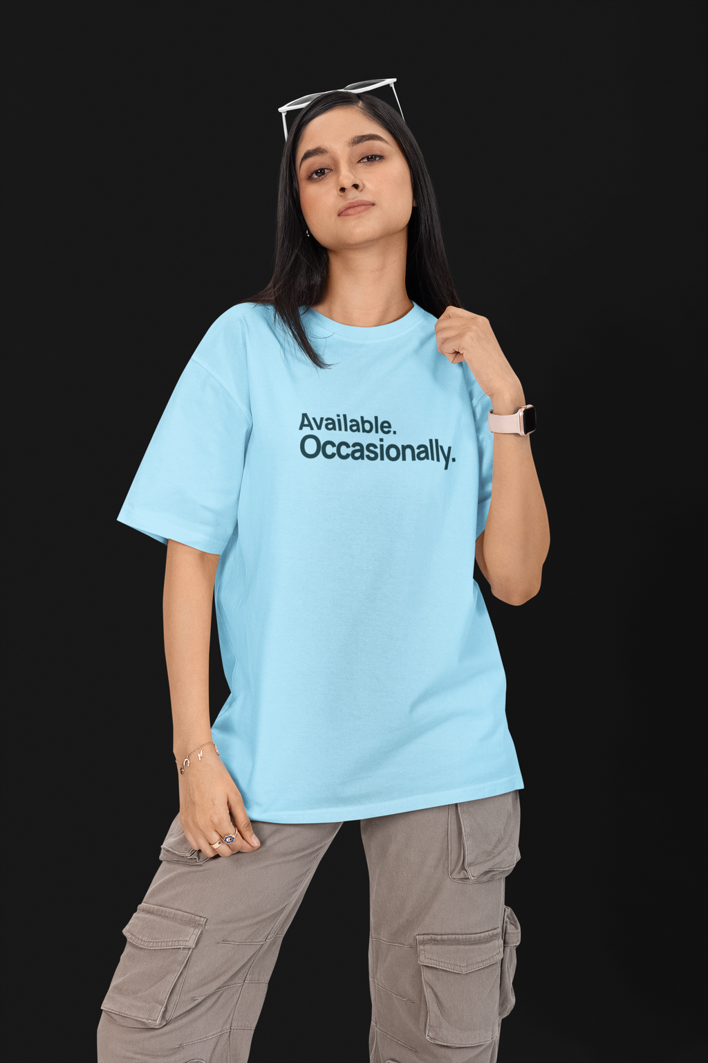 Available. Occasionally. — Unisex Oversized Tee