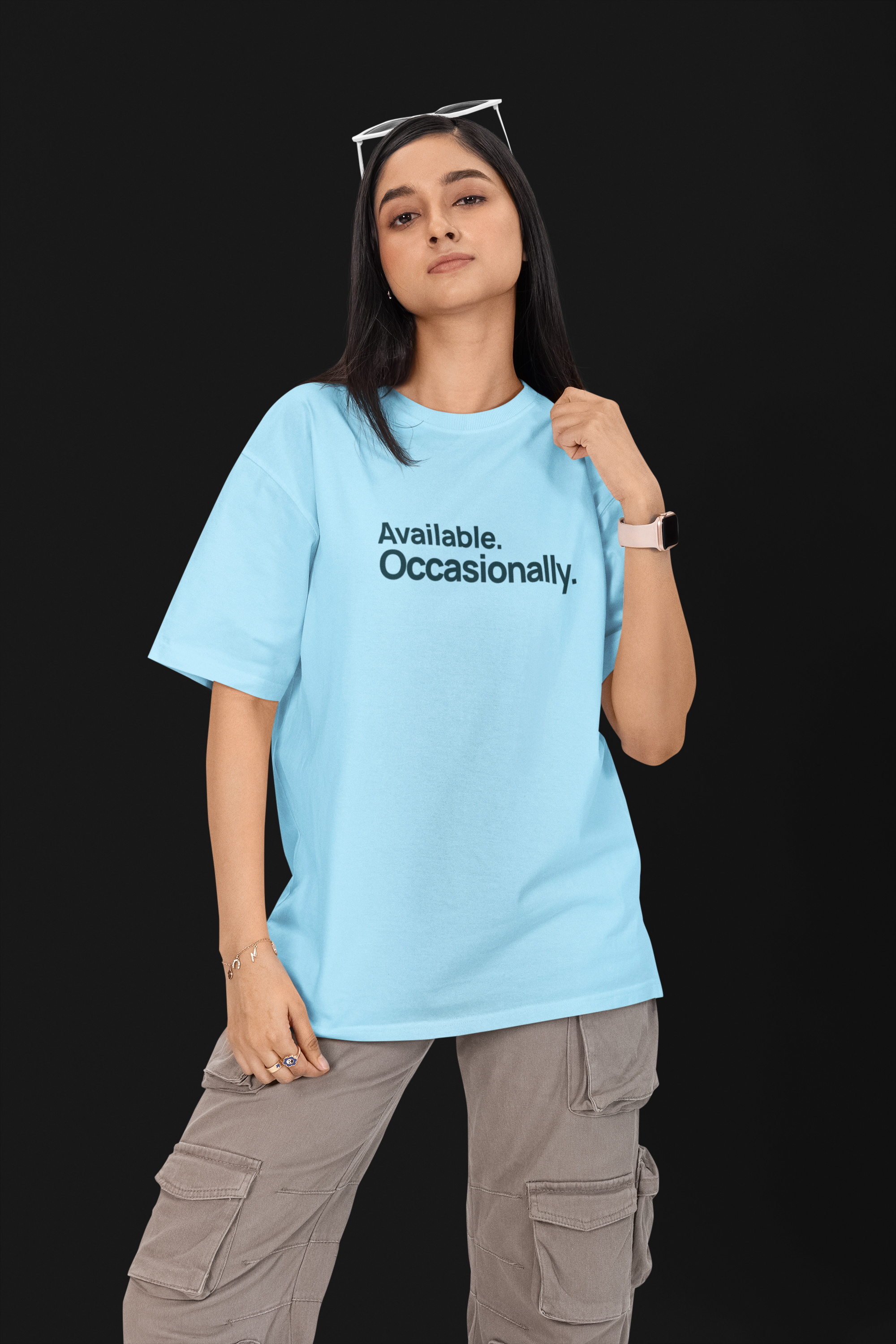 Available. Occasionally. — Unisex Oversized Tee