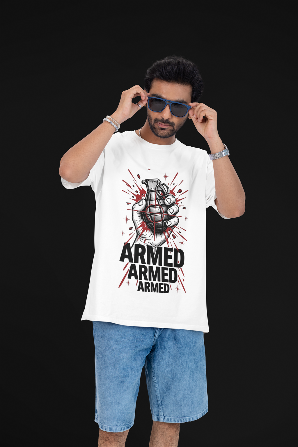 Armed Unisex Oversized Tee