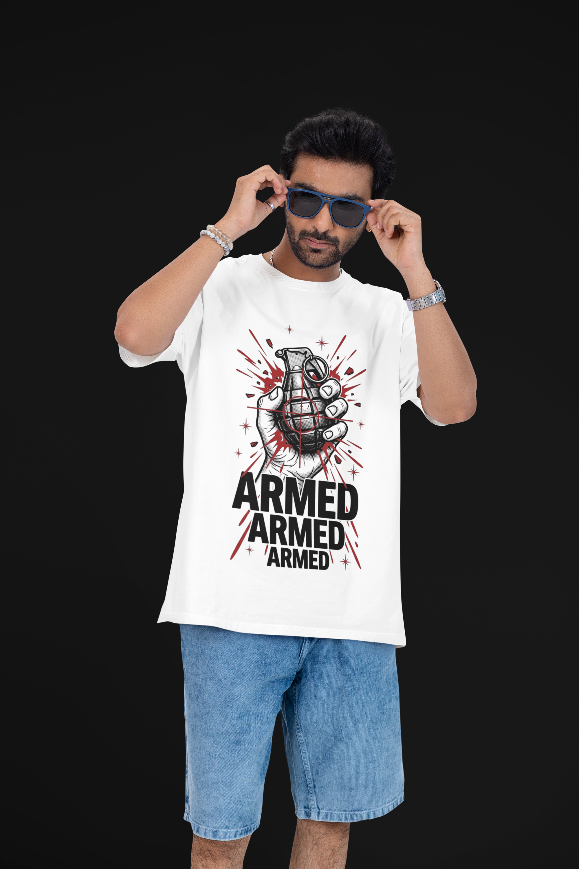 Armed Unisex Oversized Tee