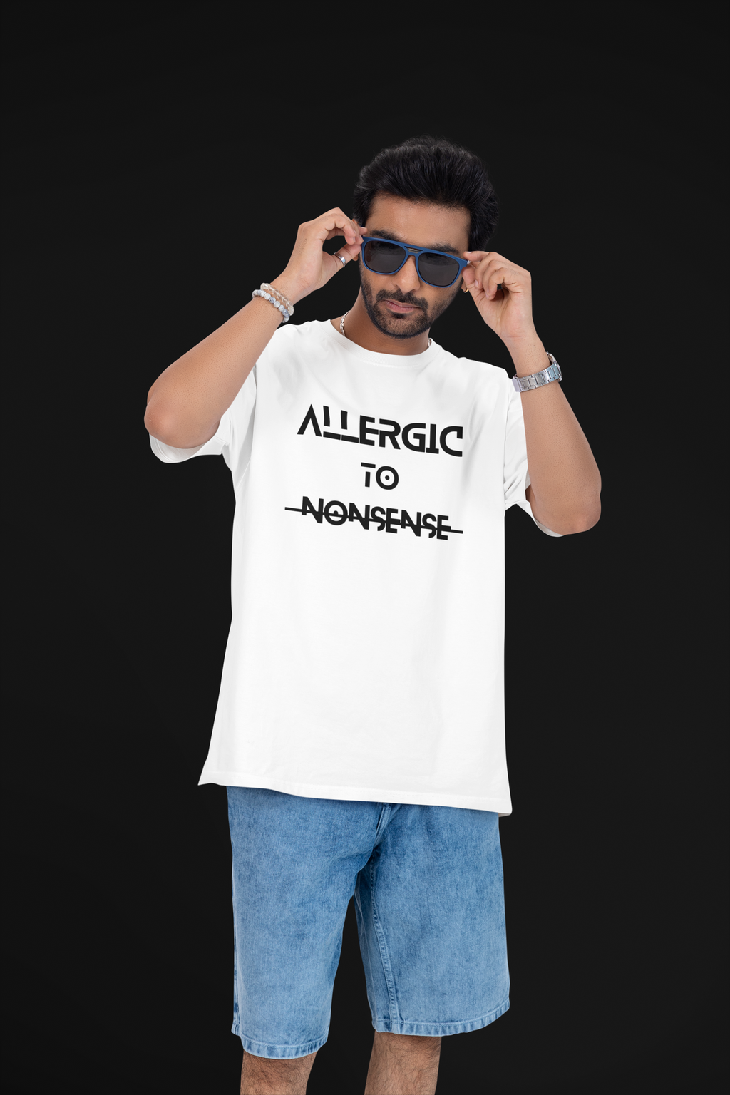 Allergic to Nonsense – Unisex Oversized Tee