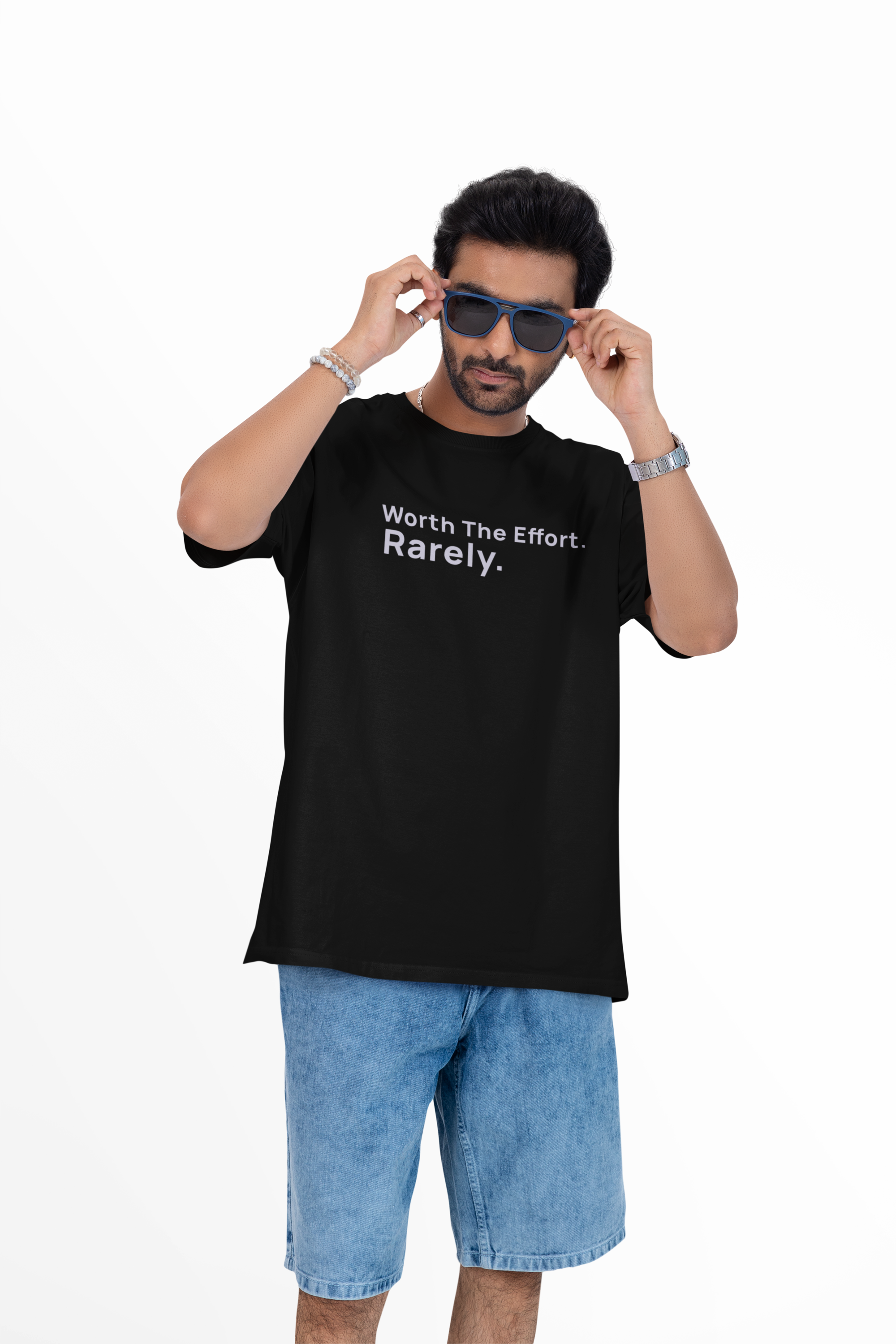 Worth The Effort. Rarely. — Unisex Oversized Tee