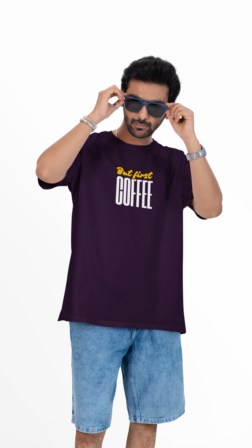 But First Coffee Unisex Oversized Tee