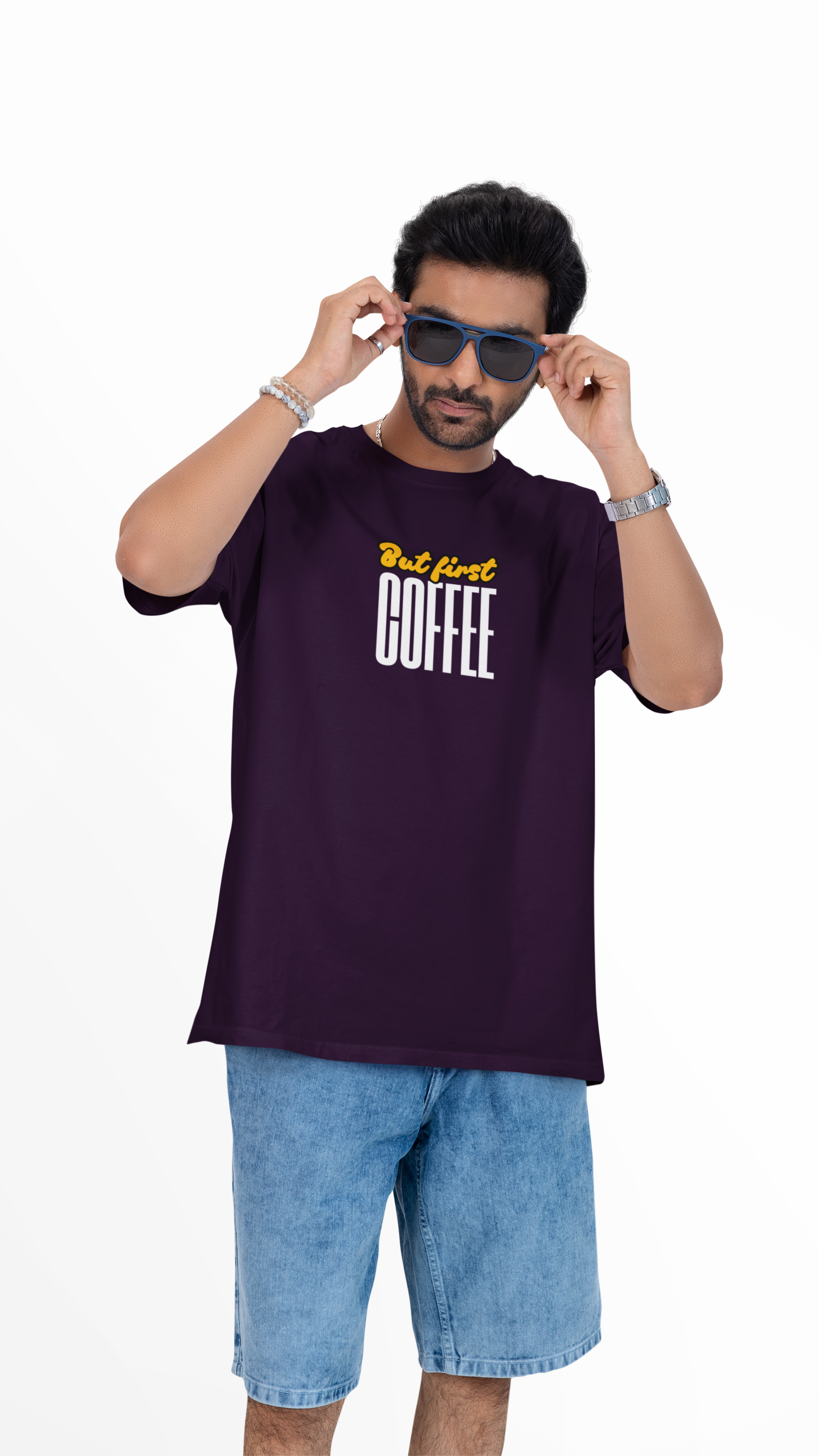But First Coffee Unisex Oversized Tee