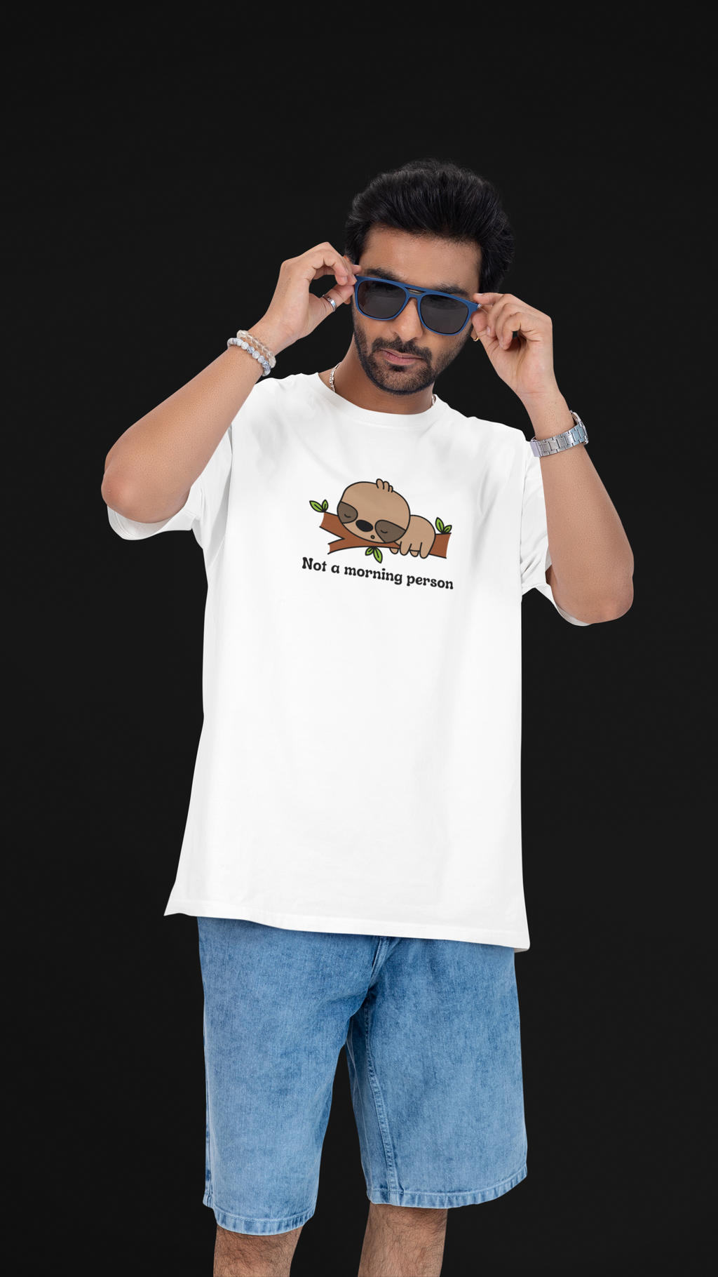 Not A Morning Person Unisex Oversized Tee 😮‍💨