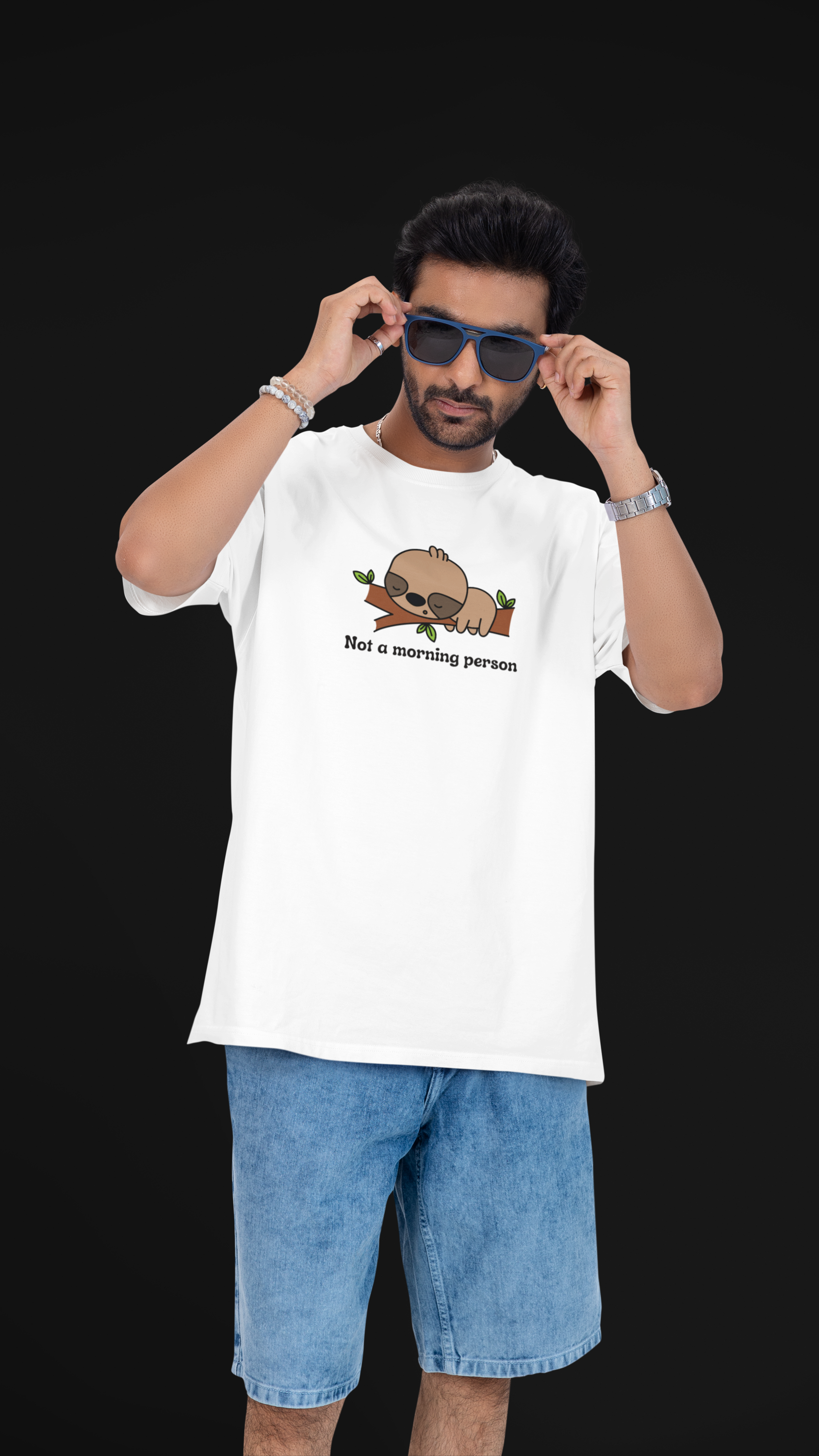 Not A Morning Person Unisex Oversized Tee 😮‍💨