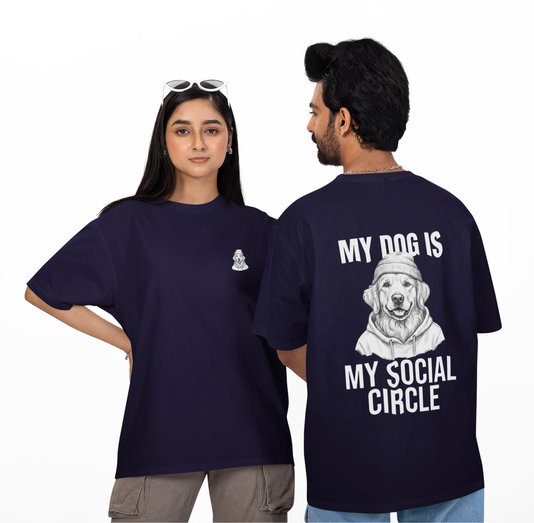 My Social Circle Unisex Oversized Tee