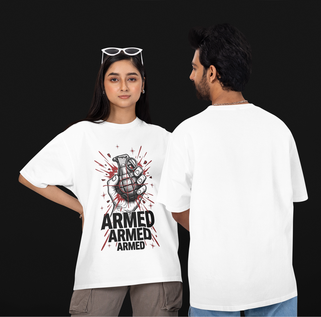 Armed Unisex Oversized Tee