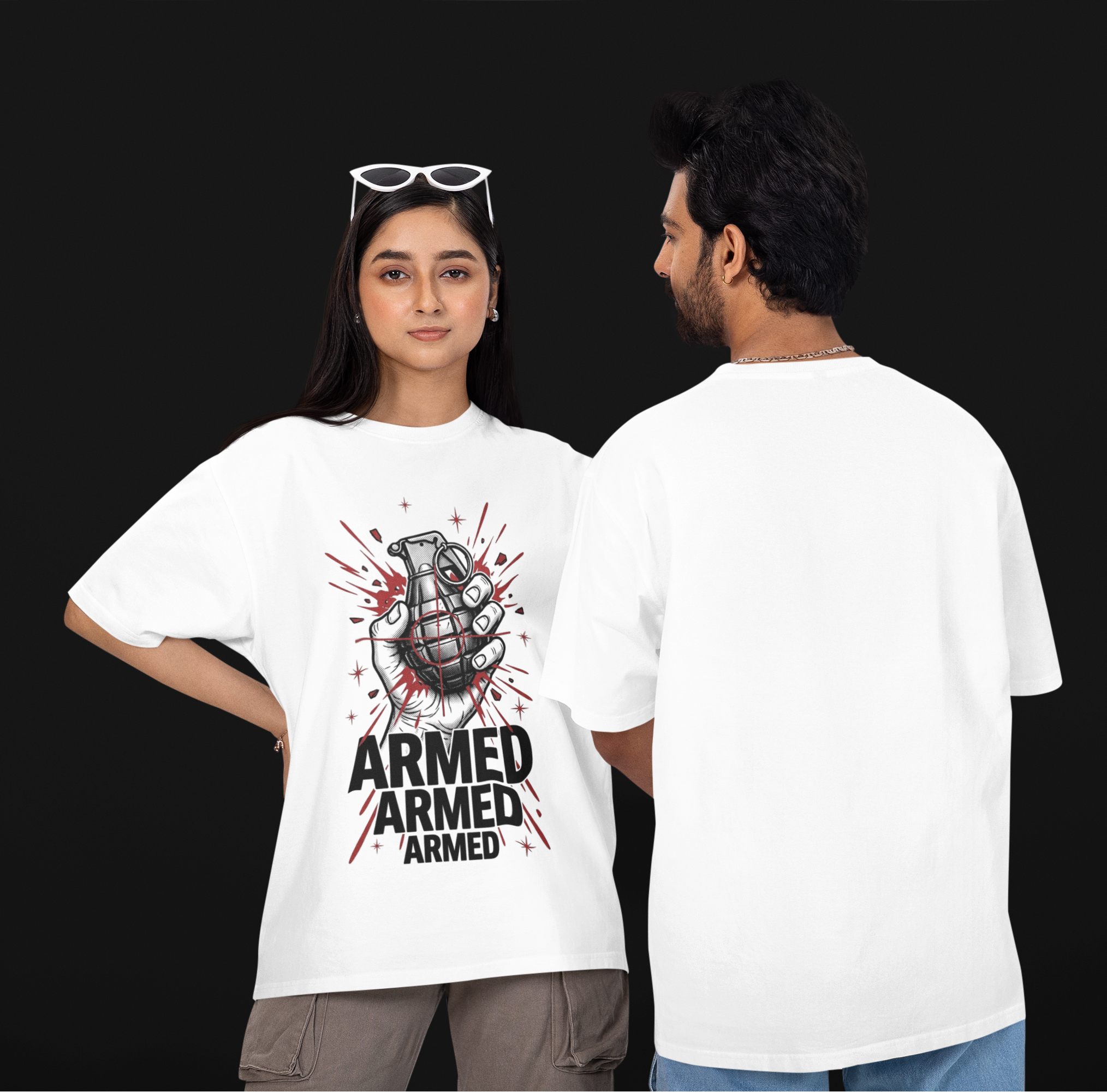 Armed Unisex Oversized Tee