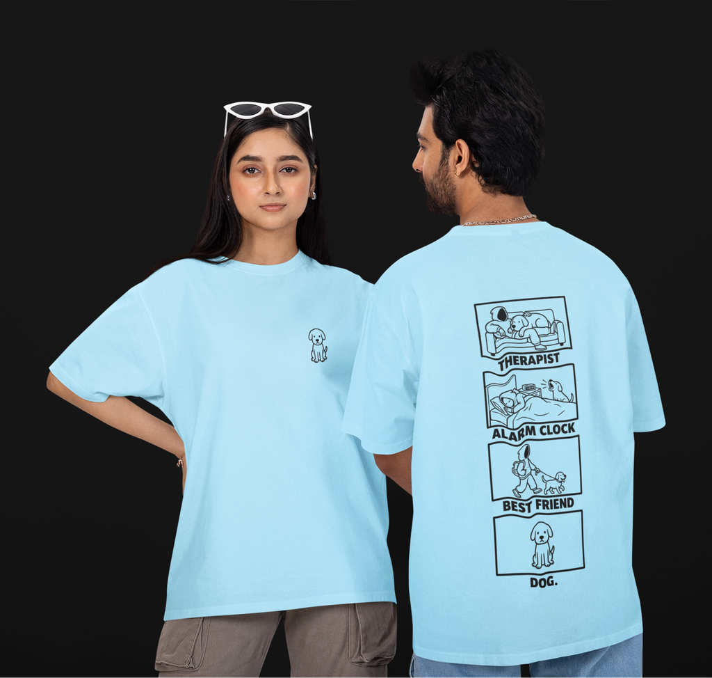 My Dog's Resume Unisex Oversized Tee