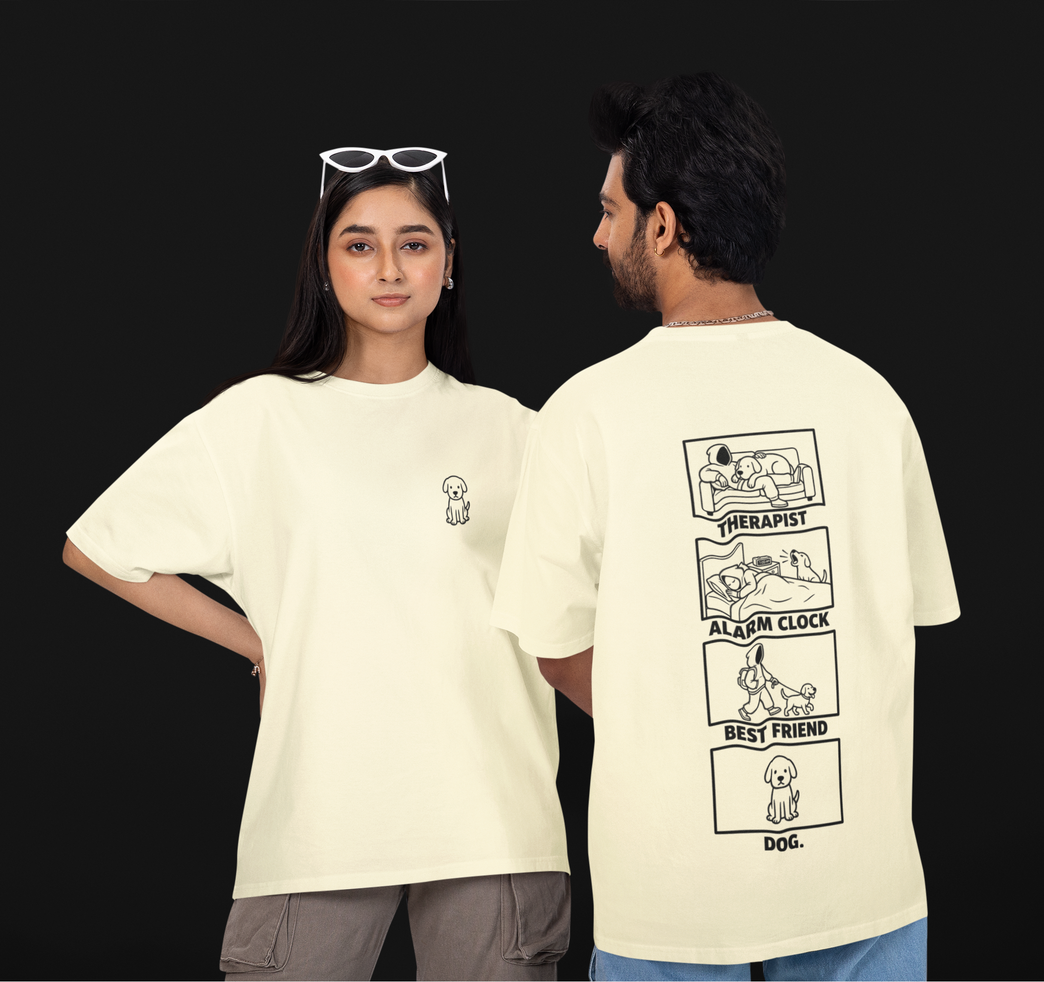 My Dog's Resume Unisex Oversized Tee