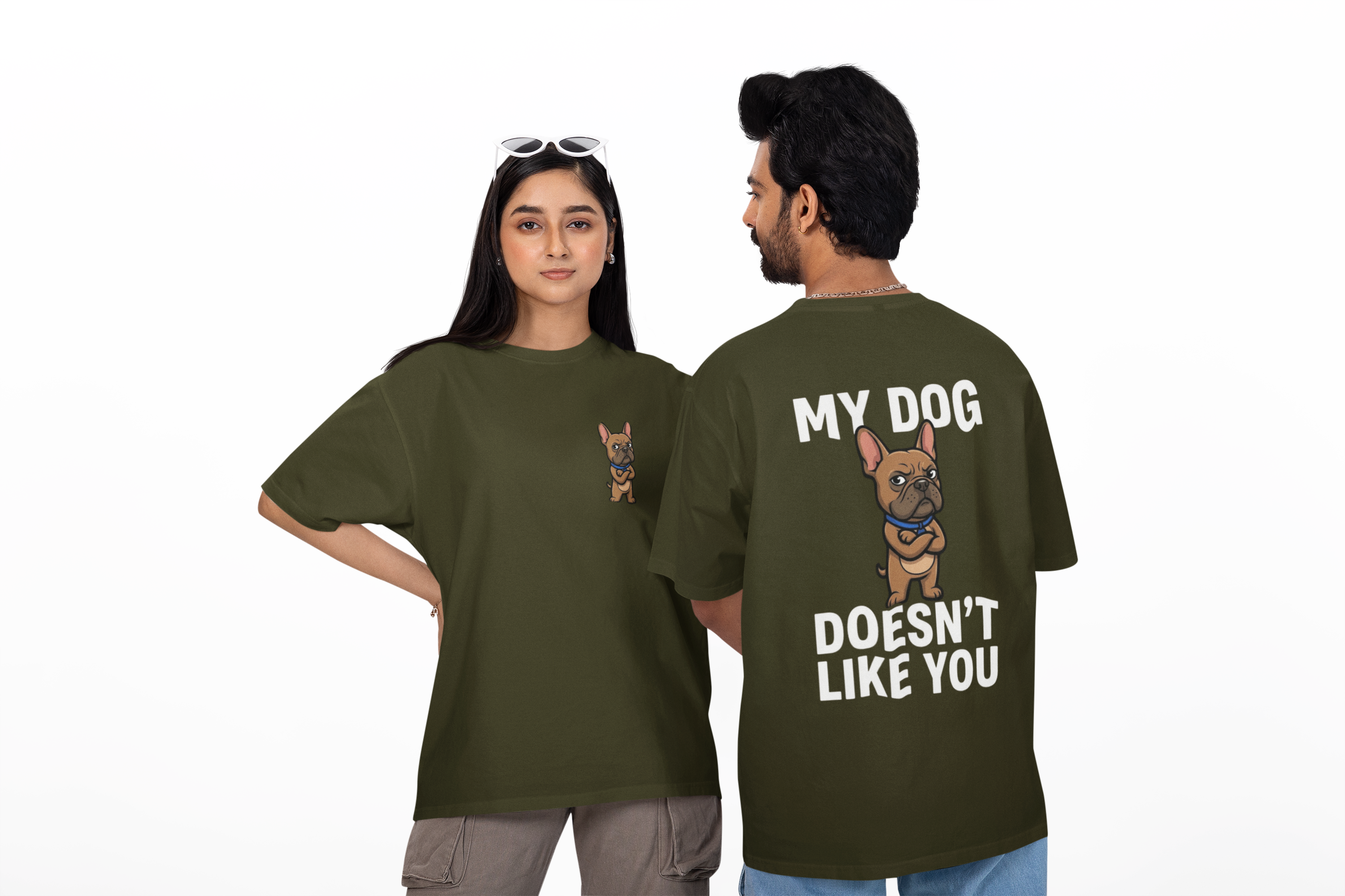 My Dog Doesn’t Like You Oversized Unisex Tee