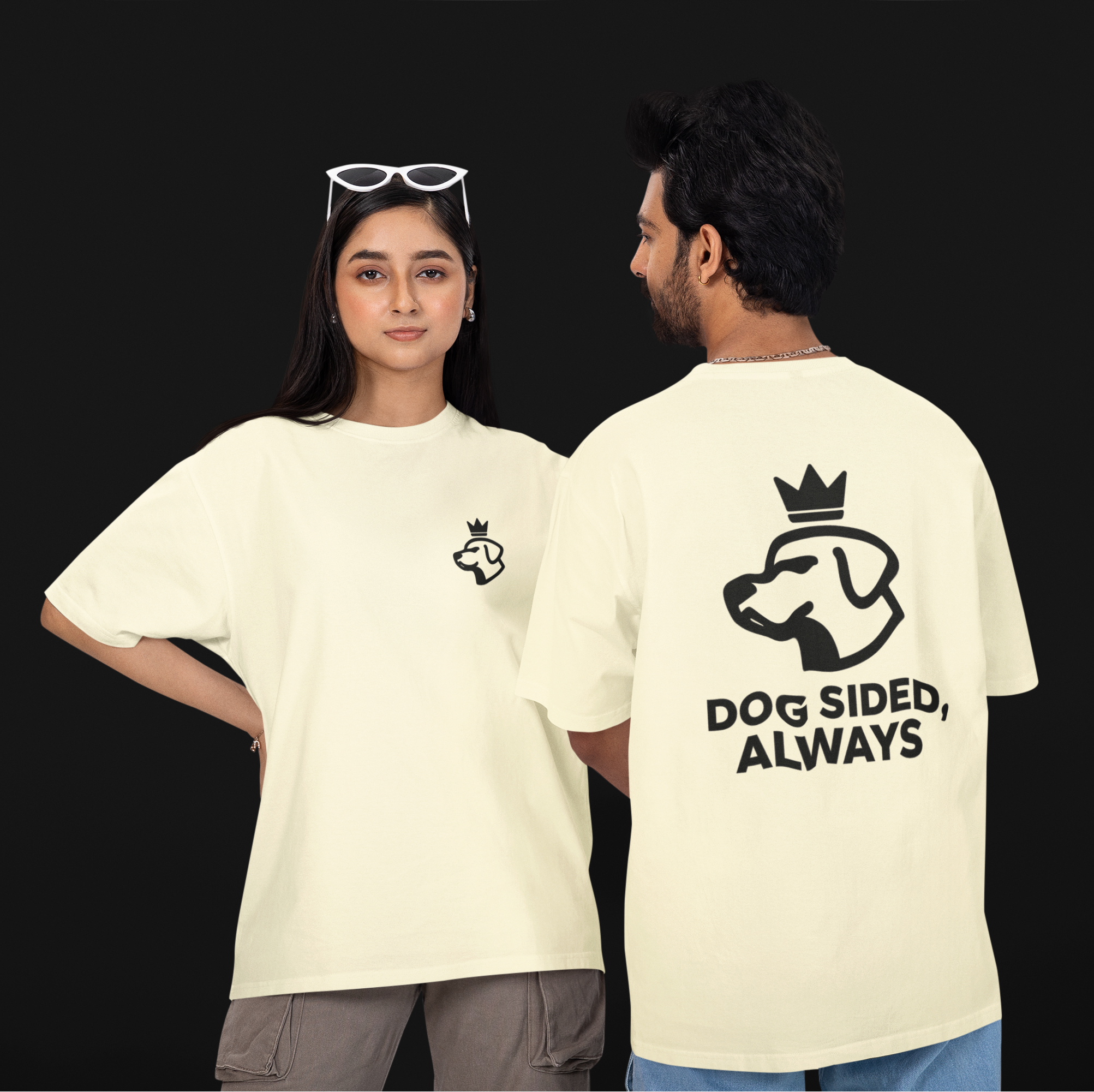 Dog Sided Unisex Oversized Tee