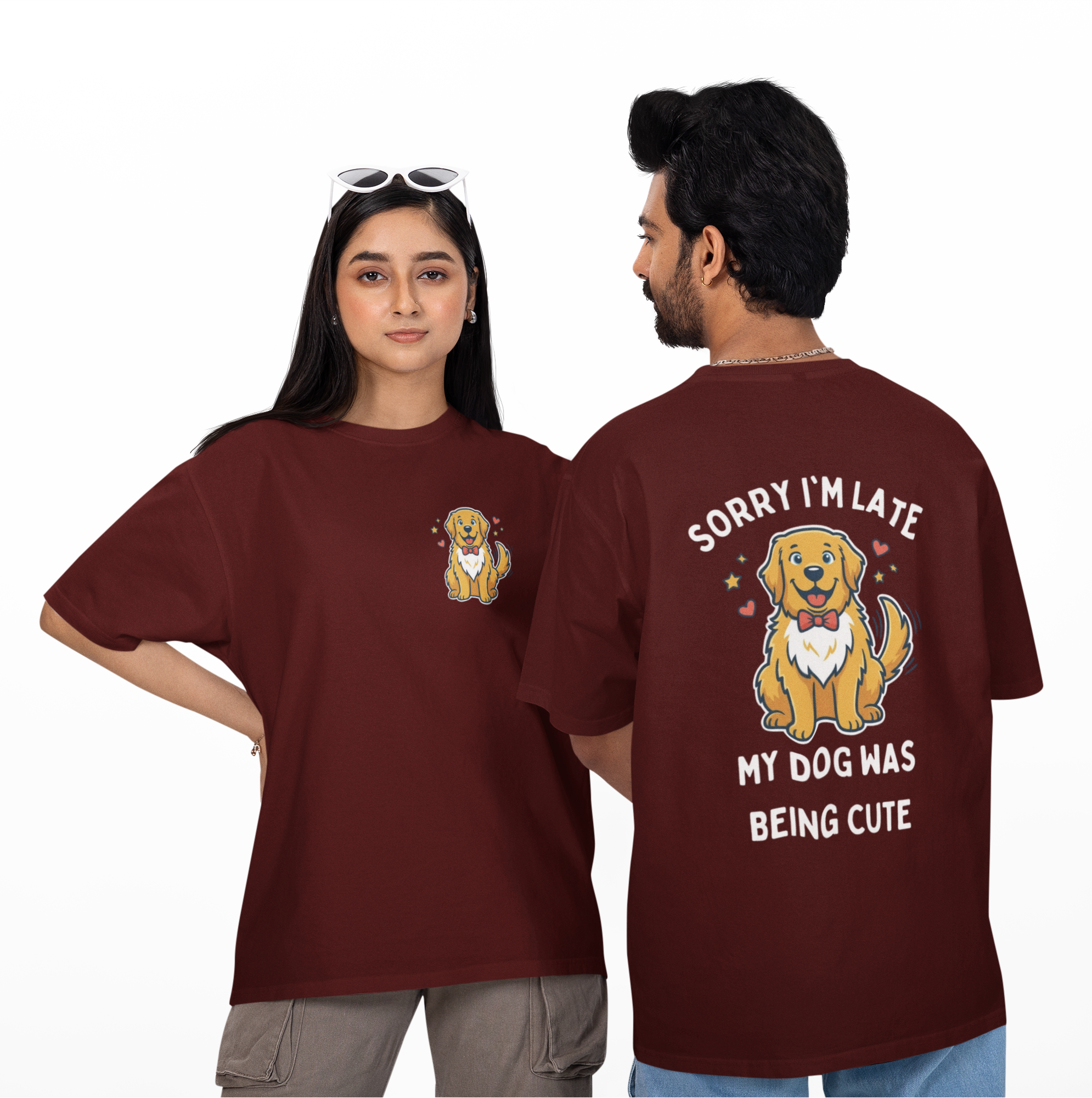 I Am Late Unisex Oversized Tee