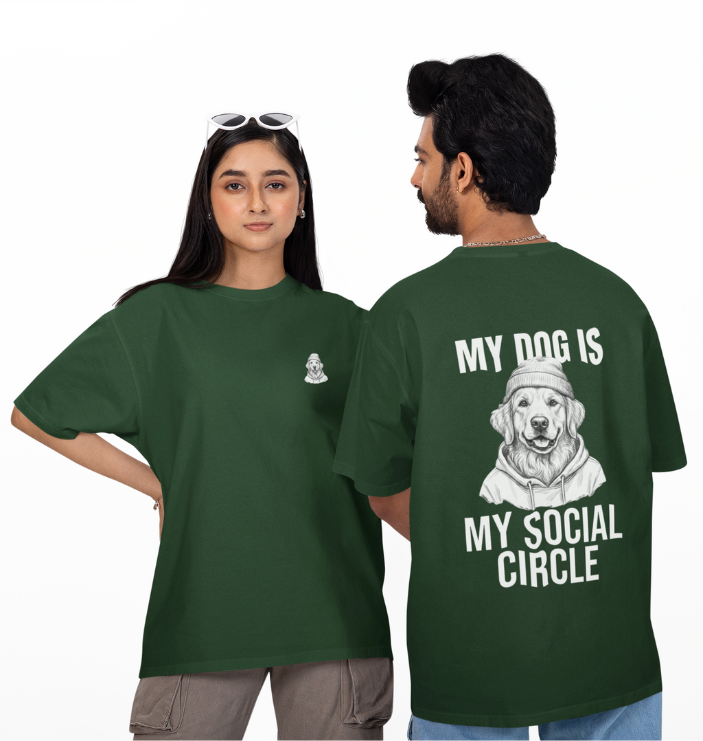 My Social Circle Unisex Oversized Tee